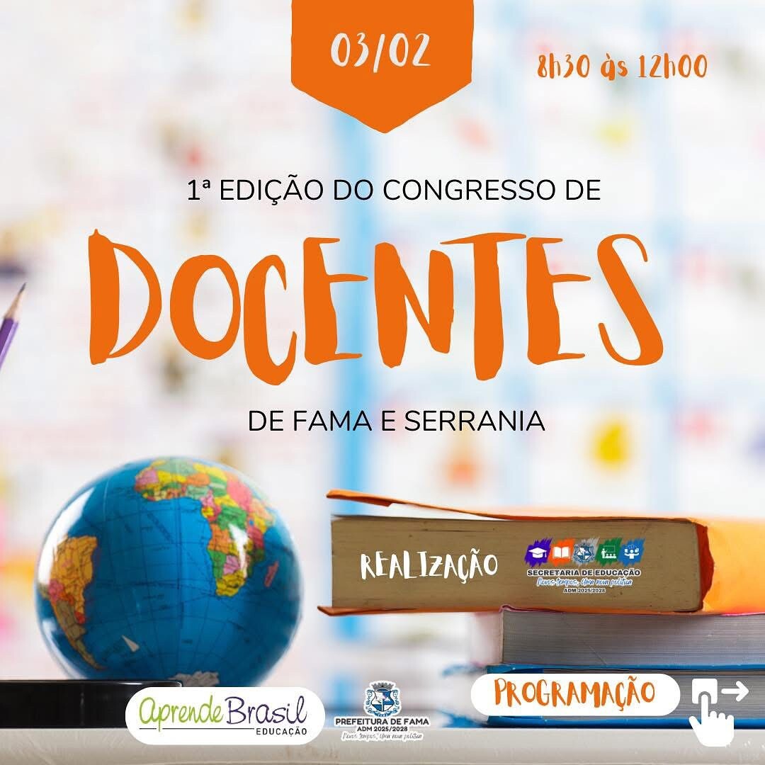 1° Edição do Congresso de Docentes de Fama e Serrania